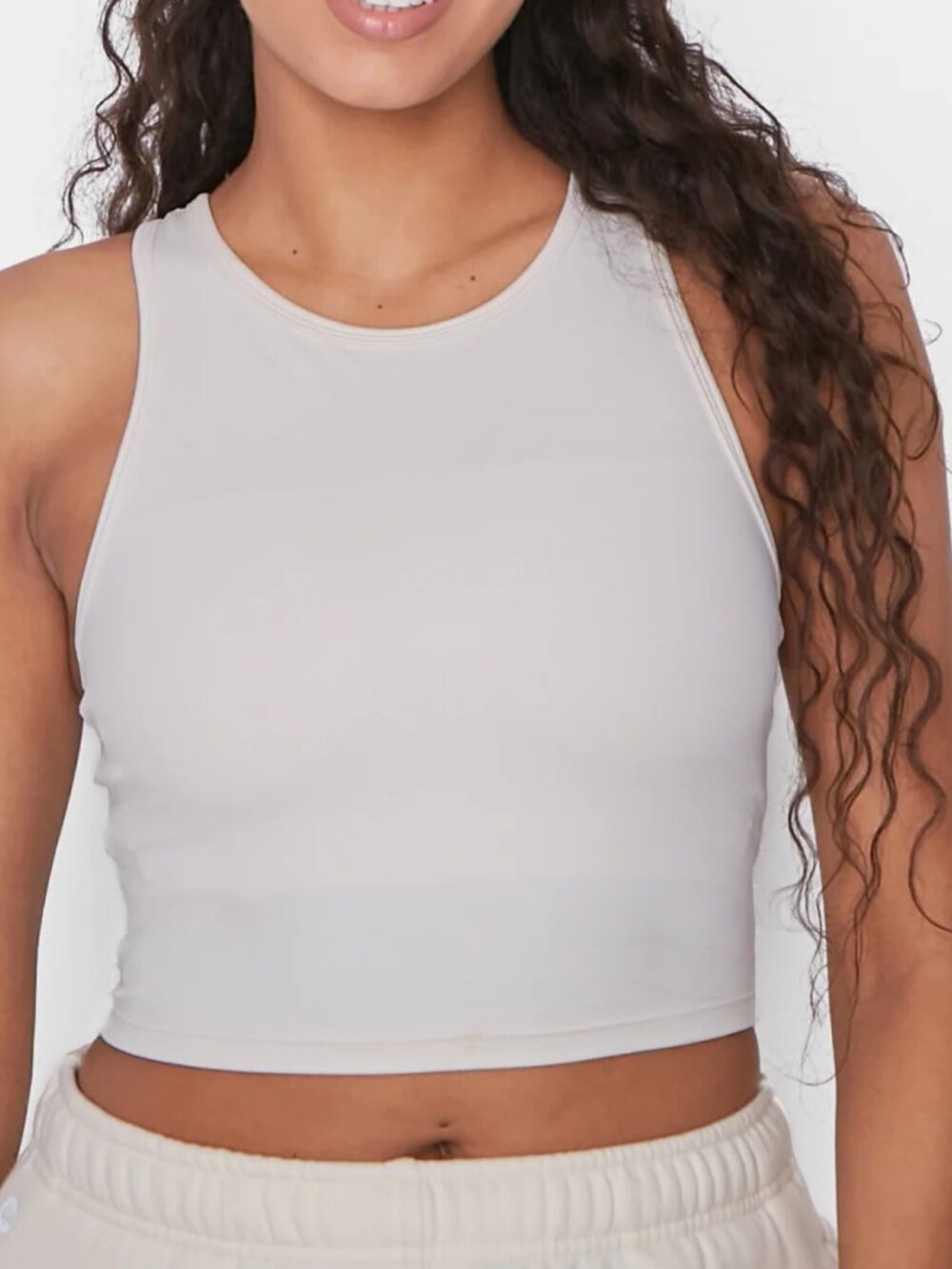 Senita Athletics Malibu Crop Top White
